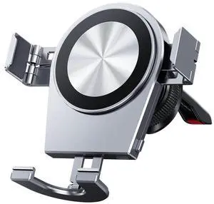 Car-mounted mobile phone holder - Magsafe magnetic attachment holder - Automatic clamping - Magnetic force - Gravity combined outlet bracket Car-mounted mobile phone holder - Magsafe magnetic attachment holder - Automatic clamping - Magnetic force - Gravity combined outlet bracket