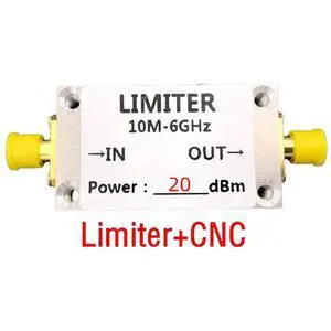 PIN diode SMA RF limiter 10M - 6GHz +10dBm, +20dBm, 0dBm, small size 20dBm with CNC casing PIN diode SMA RF limiter 10M - 6GHz +10dBm, +20dBm, 0dBm, small size 20dBm with CNC casing