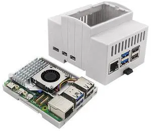 The heat dissipation shell of Raspberry Pi 5B can accommodate a DN rail-mounted industrial control box. Raspberry Pi 5B industrial control box The heat dissipation shell of Raspberry Pi 5B can accommodate a DN rail-mounted industrial control box. Raspberry Pi 5B industrial control box