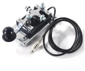 Changshu K4 Heavy-duty Electric Key Morse Code Electric Key 3.5mm/6.5mm Plug CW Shortwave Electric Key Wireless Radio Station Changshu K4 Heavy-duty Electric Key Morse Code Electric Key 3.5mm/6.5mm Plug CW Shortwave Electric Key Wireless Radio Station