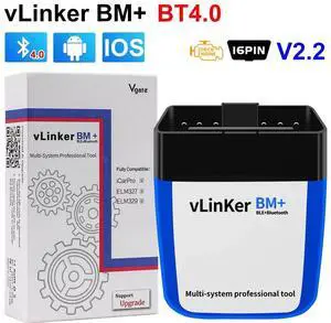 Vgate vLinker BM+ V2.2 ELM327 OBD Scanner Bluetooth 3.0/4.0/ Vgate vLinker BM+ V2.2 ELM327 OBD Scanner Bluetooth 3.0/4.0/