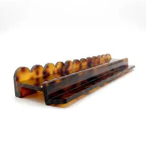 Customized tortoiseshell transparent magnetic push rod slot card holder for mahjong pusher Customized tortoiseshell transparent magnetic push rod slot card holder for mahjong pusher