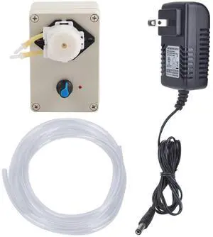 New model electric peristaltic pump AB21 pump head with 12V/24V power supply, silicone tube, adjustable speed titration pump, micro metering pump New model electric peristaltic pump AB21 pump head with 12V/24V power supply, silicone tube, adjustable speed titration pump, micro metering pump
