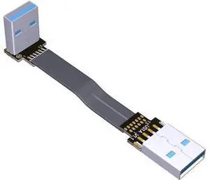 ADT-Link USB 3.0 Cable USB to USB Cable Type A Male to Male Extension Cable Super Speed HDD 90/270 Degree Angle Up/Down Angled (10cm,S1-S3R) ADT-Link USB 3.0 Cable USB to USB Cable Type A Male to Male Extension Cable Super Speed HDD 90/270 Degree Angle Up/Down Angled (10cm,S1-S3R)
