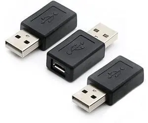 3 Pack USB 2.0 A Male to USB Micro Female Adapter Converter 3 Pack USB 2.0 A Male to USB Micro Female Adapter Converter