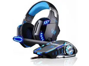 Gaming Headphone Stereo Over-Ear Game Headset Headband Earphone with Mic LED Light for PC Gamer+6 Button Pro Gaming Mouse Gaming Headphone Stereo Over-Ear Game Headset Headband Earphone with Mic LED Light for PC Gamer+6 Button Pro Gaming Mouse