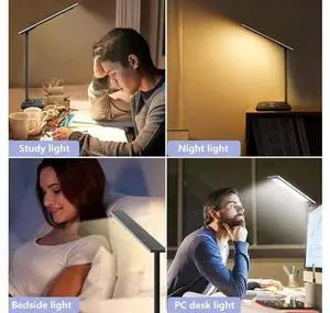 Desk Lamp with Wireless Charger,3 Modes 6 Brightness Dimmable Office & Study Table Lamp with USB Charging Port Desk Lamp with Wireless Charger,3 Modes 6 Brightness Dimmable Office & Study Table Lamp with USB Charging Port