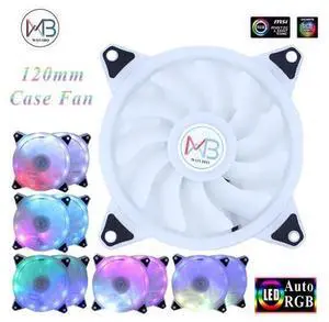 120mm RGB Case Fan Cooler Computer Cooling Case Fans 3PIN D-Type 4PIN Colorful LED Lamp Fan cooler Radiator Heatsink Auto RGB 120mm RGB Case Fan Cooler Computer Cooling Case Fans 3PIN D-Type 4PIN Colorful LED Lamp Fan cooler Radiator Heatsink Auto RGB