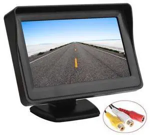 4.3 inch TFT LCD screen Car Monitor Car Reversing Parking Monitor with 2 video input 4.3 inch TFT LCD screen Car Monitor Car Reversing Parking Monitor with 2 video input
