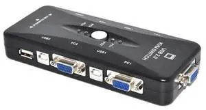USB KVM Switch USB 2.0 Switcher for Keyboard Mouse Printer Monitor 2 PCs Sharing 4 Devices USB Switch USB KVM Switch USB 2.0 Switcher for Keyboard Mouse Printer Monitor 2 PCs Sharing 4 Devices USB Switch