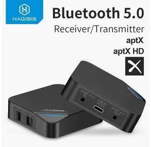 Bluetooth 5.0 Receiver Transmitter 2 in 1 Wireless aptX HD Audio 3.5mm AUX/SPDIF/Type-C Adapter for TV/Headphone/Car/PC Bluetooth 5.0 Receiver Transmitter 2 in 1 Wireless aptX HD Audio 3.5mm AUX/SPDIF/Type-C Adapter for TV/Headphone/Car/PC