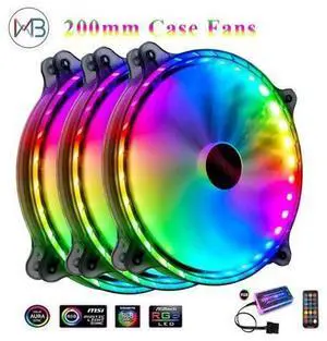 Airflow 200mm PC Case fan quiet cooling for computer 6PIN Mute PWM RGB Led Case Fans cooler adjustable fan Radiator Airflow 200mm PC Case fan quiet cooling for computer 6PIN Mute PWM RGB Led Case Fans cooler adjustable fan Radiator