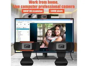 ebcam 1080P Web Camera 4K HD 500W Pixels USB 2.0 67.9° Horizontal View Angle Web Camera with Microphone For PC ebcam 1080P Web Camera 4K HD 500W Pixels USB 2.0 67.9° Horizontal View Angle Web Camera with Microphone For PC