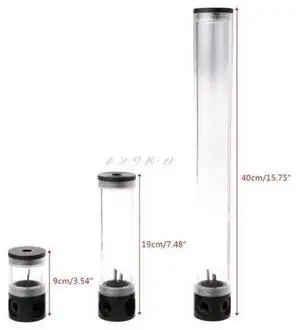 Water Cooling Kit 50mm Diameter G1/4" Cylinder Reservoir Tank 9/19/40cm For Computer Water Cooling Water Cooling Kit 50mm Diameter G1/4" Cylinder Reservoir Tank 9/19/40cm For Computer Water Cooling