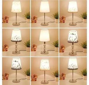 Table Lamp Crystal Bedside Lamp Nordic Mini LED Desk Lamp For Bedroom Living Room Baby Room Bookcase Flaxen Fabric E27 EU Plug Table Lamp Crystal Bedside Lamp Nordic Mini LED Desk Lamp For Bedroom Living Room Baby Room Bookcase Flaxen Fabric E27 EU Plug