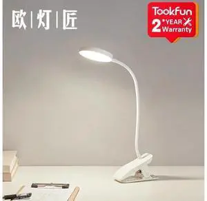 OUDENGJIANG Clip-on Table Lamp LED read desk lamp study table light Portable 360 ° bending Bedside night light USB charging OUDENGJIANG Clip-on Table Lamp LED read desk lamp study table light Portable 360 ° bending Bedside night light USB charging