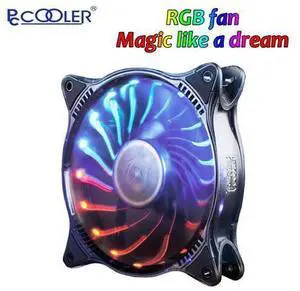 PC-SK120 Starry Sky 12cm Computer Case Cooling Fan Quiet RGB LED magic adjustable 120mm CPU Cooler Water Cooling Fan PC-SK120 Starry Sky 12cm Computer Case Cooling Fan Quiet RGB LED magic adjustable 120mm CPU Cooler Water Cooling Fan