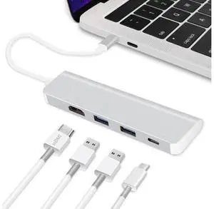 USB-C Typc C Hub Adapter with 4K Typc-C PD USB 3.0 HUB for Macbook Air / Pro 2018 Galaxy S10 Mate 20 USB-C Typc C Hub Adapter with 4K Typc-C PD USB 3.0 HUB for Macbook Air / Pro 2018 Galaxy S10 Mate 20