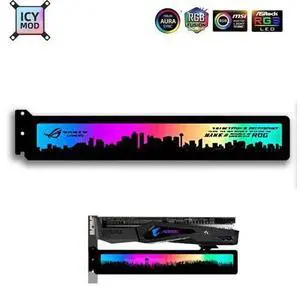 Bracket A-RGBl Acrylic VGA Holder Horizontal 280*45*6mm 12V 4Pin 5V 3Pin Video Card Support AURA RGB Water Cooler Custom MOD Bracket A-RGBl Acrylic VGA Holder Horizontal 280*45*6mm 12V 4Pin 5V 3Pin Video Card Support AURA RGB Water Cooler Custom MOD