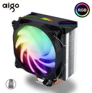 4 Heat Pipes CPU Cooler RGB 120mm 4Pin PC Fan TDP 180W Quiet for Intel LGA775/115 x/AM2/AM3/AM3+ CPU Cooling Fan Radiator 4 Heat Pipes CPU Cooler RGB 120mm 4Pin PC Fan TDP 180W Quiet for Intel LGA775/115 x/AM2/AM3/AM3+ CPU Cooling Fan Radiator