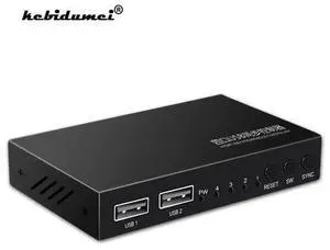 USB 2.0 Switcher USB KVM Switch for Keyboard Mouse Printer Monitor 2 PCs Sharing 4 Devices USB Switch USB 2.0 Switcher USB KVM Switch for Keyboard Mouse Printer Monitor 2 PCs Sharing 4 Devices USB Switch