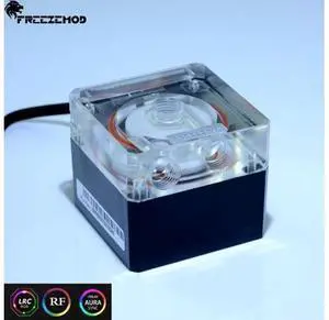 PU-FS4M-J Compute cooling pc water cooler mute pump PWM intelligent flow 800L/H 12V/5V RGB light aure. PU-FS4M-J Compute cooling pc water cooler mute pump PWM intelligent flow 800L/H 12V/5V RGB light aure.