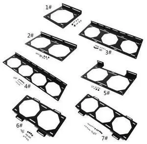 Bracket Water Cooler Holder External Computer Case Heatsink Gadget Accessories for 12/14CM for 120/240/360/480 Radiator Bracket Water Cooler Holder External Computer Case Heatsink Gadget Accessories for 12/14CM for 120/240/360/480 Radiator