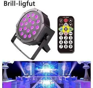 18 LED Stage Lights Auto Sound Active DMX512 Master-slave Violet Led Laser Projection Lighting Party Club Disco par Light 18 LED Stage Lights Auto Sound Active DMX512 Master-slave Violet Led Laser Projection Lighting Party Club Disco par Light