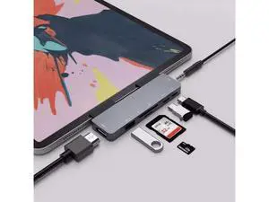 C HUB for iPad pro 2018 Type C to PD 3.0 SD TF Card Reader 3.5mm Headphone Jack adapter for Macbook Pro Air C HUB for iPad pro 2018 Type C to PD 3.0 SD TF Card Reader 3.5mm Headphone Jack adapter for Macbook Pro Air