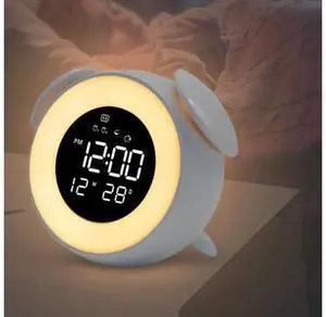 Bedside Clock USB Electronic Table Alarm Clock Wake Up Light Alarm Clock Night Light Bedroom Lamp Bedside Clock USB Electronic Table Alarm Clock Wake Up Light Alarm Clock Night Light Bedroom Lamp