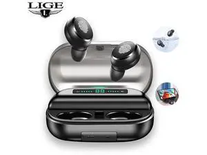 Wireless Earphones HD Call Fingerprint Touch Control gaming Headset LED Power Display IPX7 terproof Bluetooth Headphones Wireless Earphones HD Call Fingerprint Touch Control gaming Headset LED Power Display IPX7 terproof Bluetooth Headphones