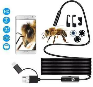 Endoscope Camera 1-10M HD 1200P 8mm 8 LED Mini Waterproof Hard Cable Inspection Camera USB Borescope for Iphone PC IOS Endoscope Camera 1-10M HD 1200P 8mm 8 LED Mini Waterproof Hard Cable Inspection Camera USB Borescope for Iphone PC IOS