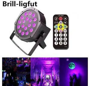 18W UV LED Stage Light Ultraviolet Black Par Disco Light Spotlight lamp Voice-activated DJ Disco Xmas Party Club Light 18W UV LED Stage Light Ultraviolet Black Par Disco Light Spotlight lamp Voice-activated DJ Disco Xmas Party Club Light