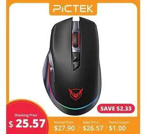 PC255 Gaming Mouse Wireless 10000 DPI RGB Mouse Rechargeable Ergonomic Computer Mice With 8 Programmable Buttons For PC PC255 Gaming Mouse Wireless 10000 DPI RGB Mouse Rechargeable Ergonomic Computer Mice With 8 Programmable Buttons For PC