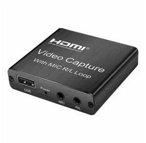 Capture Card USB 2.0 Video Game Converter with Loop Out Device for Gaming Streaming Teaching Conference Live Broadcasting Capture Card USB 2.0 Video Game Converter with Loop Out Device for Gaming Streaming Teaching Conference Live Broadcasting