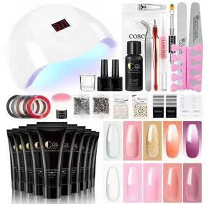 Nail Kit 21Colors Gel For Extension UV LED Lamp Cure Brushes For Manicure Base And Top Stamping Nail Art Tools Nail Kit 21Colors Gel For Extension UV LED Lamp Cure Brushes For Manicure Base And Top Stamping Nail Art Tools