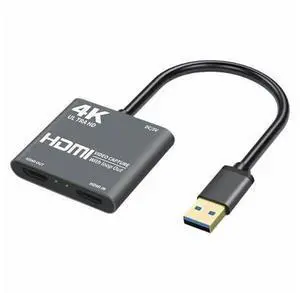 Card 4K USB2.0 to HD Video Card 1080P with Loop Output for Games, Teaching, Video Conferencing Card 4K USB2.0 to HD Video Card 1080P with Loop Output for Games, Teaching, Video Conferencing