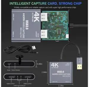 4K 1080P USB 3.0 to Video Audio Game Capture Card With Loop Out Full 1080p 60 Record Via DSLR Camcorder 4K 1080P USB 3.0 to Video Audio Game Capture Card With Loop Out Full 1080p 60 Record Via DSLR Camcorder