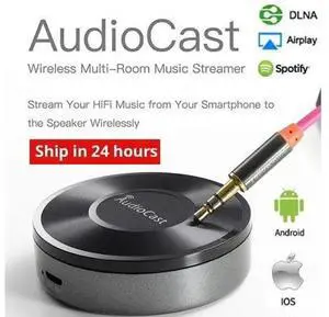 M5 Wireless Music Streamer WIFI Music Receiver Audio to Speaker System Multi Room Stream Spotify DLNA Airplay Adapter M5 Wireless Music Streamer WIFI Music Receiver Audio to Speaker System Multi Room Stream Spotify DLNA Airplay Adapter