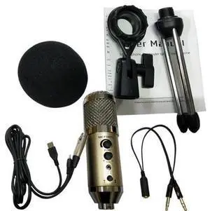 Studio Microphone USB Condenser Sound Recording Add Stand free Driver For Mobile Phone Computer Update MK-F200TL Studio Microphone USB Condenser Sound Recording Add Stand free Driver For Mobile Phone Computer Update MK-F200TL