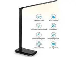 Dimmable Table Lamp USB LED Reading Light Foldable Rotatable Switch LED Desk Lamp Wireless Charging Desk Light Dimmable Table Lamp USB LED Reading Light Foldable Rotatable Switch LED Desk Lamp Wireless Charging Desk Light