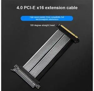 Riser Card Adapter PCIE PCI Express 16X 4.0 Extension Cable Flexible Ribbon Adapter Right Angle Flat Angle Connector Riser Card Adapter PCIE PCI Express 16X 4.0 Extension Cable Flexible Ribbon Adapter Right Angle Flat Angle Connector