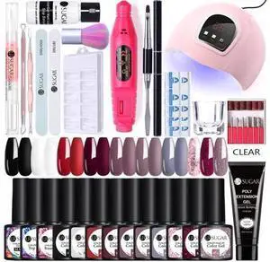 Nail Set 54W Plus UV LED Lamp Dryer With Nail Gel Polish Kit Soak Off Manicure Set Gel Nail Polish For Nail Art Tools Nail Set 54W Plus UV LED Lamp Dryer With Nail Gel Polish Kit Soak Off Manicure Set Gel Nail Polish For Nail Art Tools