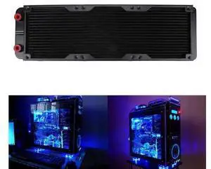 360mm 18 Tube Computer Water Cooling Radiator Straight Thread Heat Sink With G1/4 Thread For PC Computer Laptop Radiat dropshipp 360mm 18 Tube Computer Water Cooling Radiator Straight Thread Heat Sink With G1/4 Thread For PC Computer Laptop Radiat dropshipp