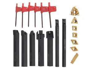 7pcs 12mm Shank Lathe Boring Bar Turning Tool Holder Set with Carbide Inserts 7pcs 12mm Shank Lathe Boring Bar Turning Tool Holder Set with Carbide Inserts