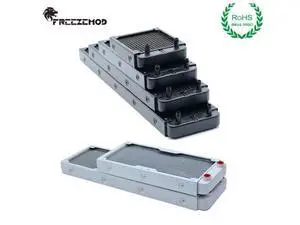 Aluminum Radiator 32mm Thickness 90/120/240/360/480mm G1/4 Thread Port Pagoda Connector ROHS Water Cooler HeatSink Aluminum Radiator 32mm Thickness 90/120/240/360/480mm G1/4 Thread Port Pagoda Connector ROHS Water Cooler HeatSink