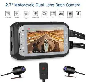 Dual Motorbike Action Camera Recorder DVR HD 1080P Front and Rear View Motor Electronics Motorcycle Dash Cam Dual Motorbike Action Camera Recorder DVR HD 1080P Front and Rear View Motor Electronics Motorcycle Dash Cam