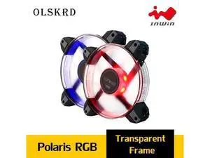 120mm LED Cooling Fan 12V 8Pin InWin Polaris RGB AURA Ultra Quiet Computer PC CPU Cooler No controller required 120mm LED Cooling Fan 12V 8Pin InWin Polaris RGB AURA Ultra Quiet Computer PC CPU Cooler No controller required