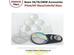 10pcs Beam 5R 7R Beam 280W Lighting Accessories Prism/Ultraviolet Glass(UV Glass)/Colorful Glass 10pcs Beam 5R 7R Beam 280W Lighting Accessories Prism/Ultraviolet Glass(UV Glass)/Colorful Glass