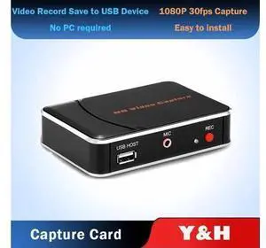 HD Video Capture Card 1080P Game Recorder Box,Video Record Save to USB Device for Xbox 360 One PS4 Wii U Nintendo Switch HD Video Capture Card 1080P Game Recorder Box,Video Record Save to USB Device for Xbox 360 One PS4 Wii U Nintendo Switch
